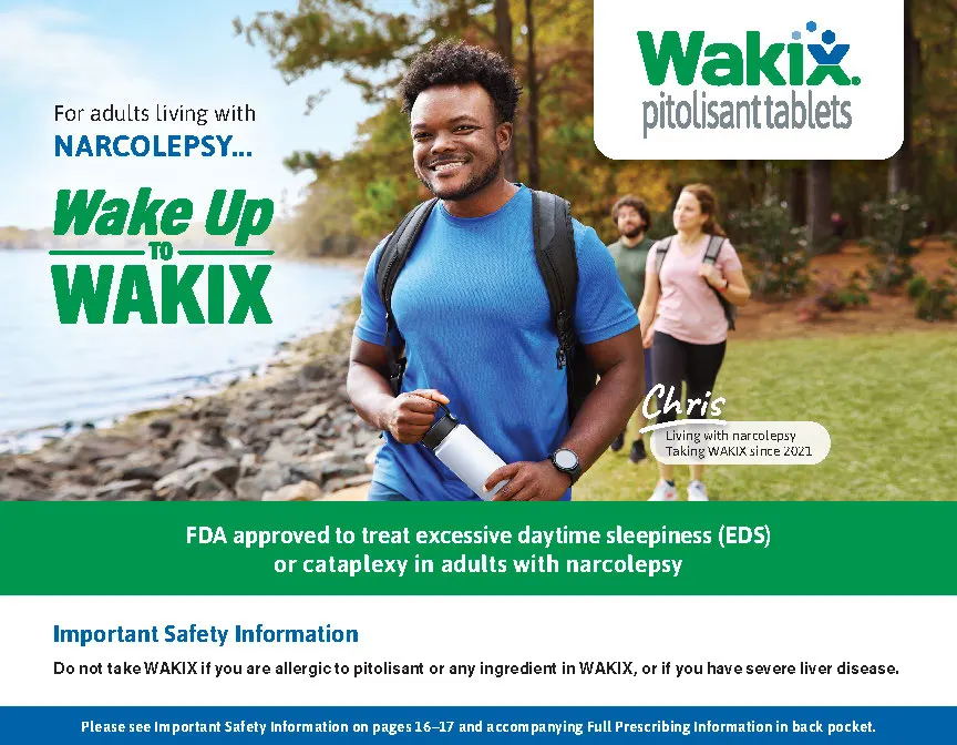 WAKIX educational brochure for adults living with narcolepsy thumbnail