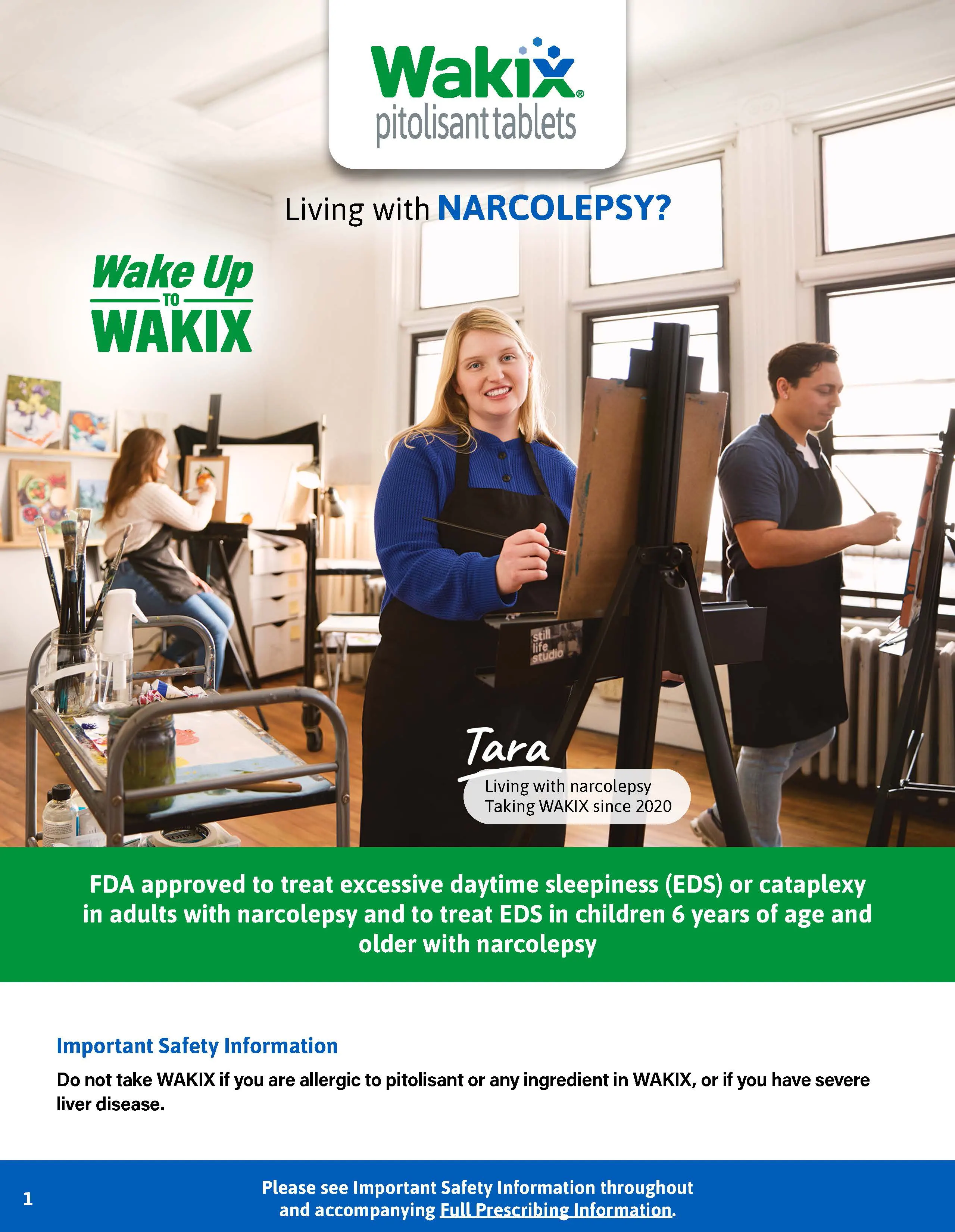 WAKIX educational resource for college students or young adults living with narcolepsy thumbnail